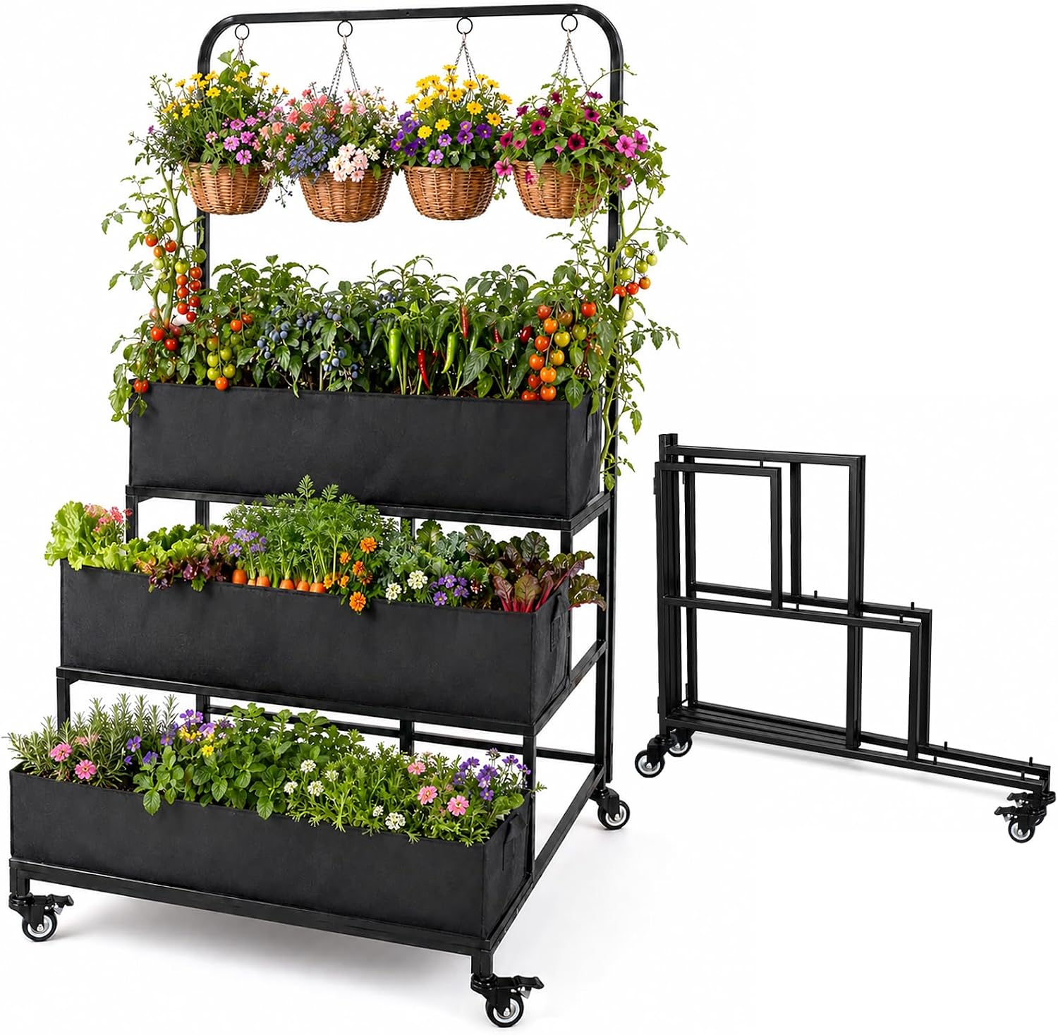 Grow Bags - Vertical Garden Bed Mobile Raised Planter