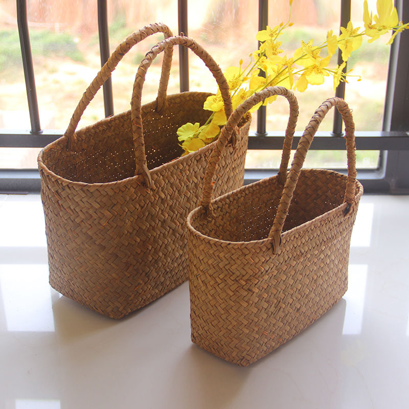 Grow Bags - Seaweeds Woven Basket Flower Basket Garden