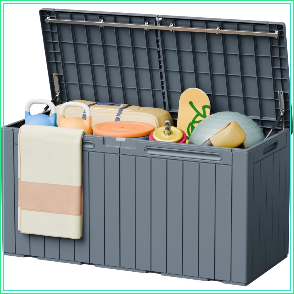 Gardening Tools Rack - 110 Gallon Outdoor Storage Box with