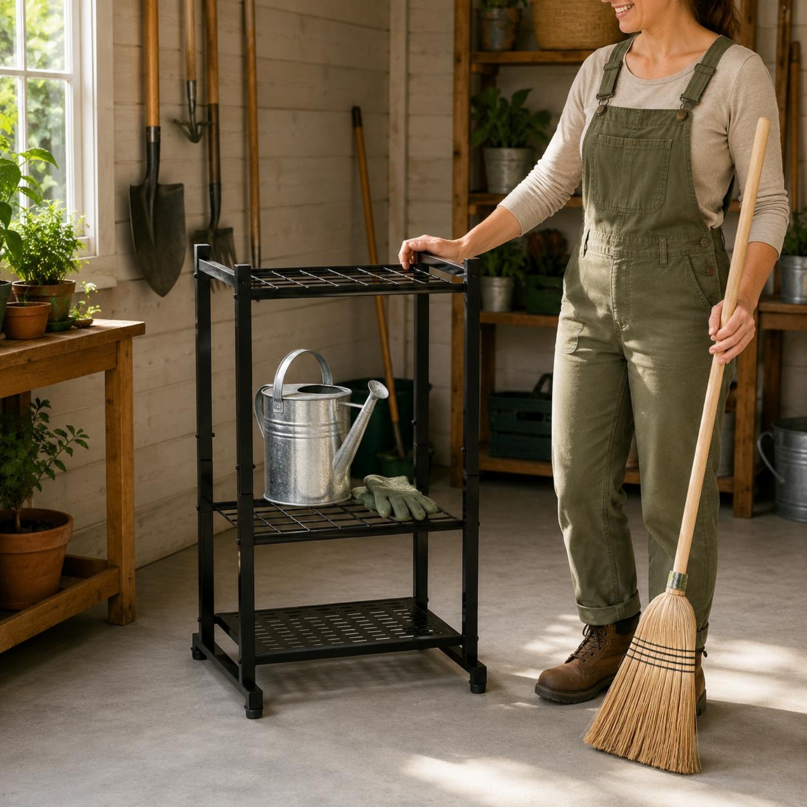 Garden Tool Rack Perforated Bo - Gardening Tools Rack ulasan dan harga