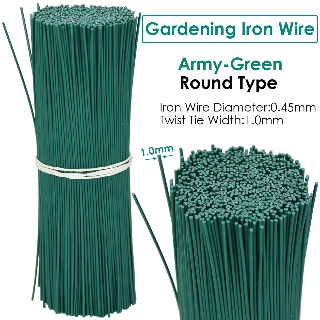 100PCS Round Gardening Cable T - Garden Wire Twist Tie ulasan dan harga