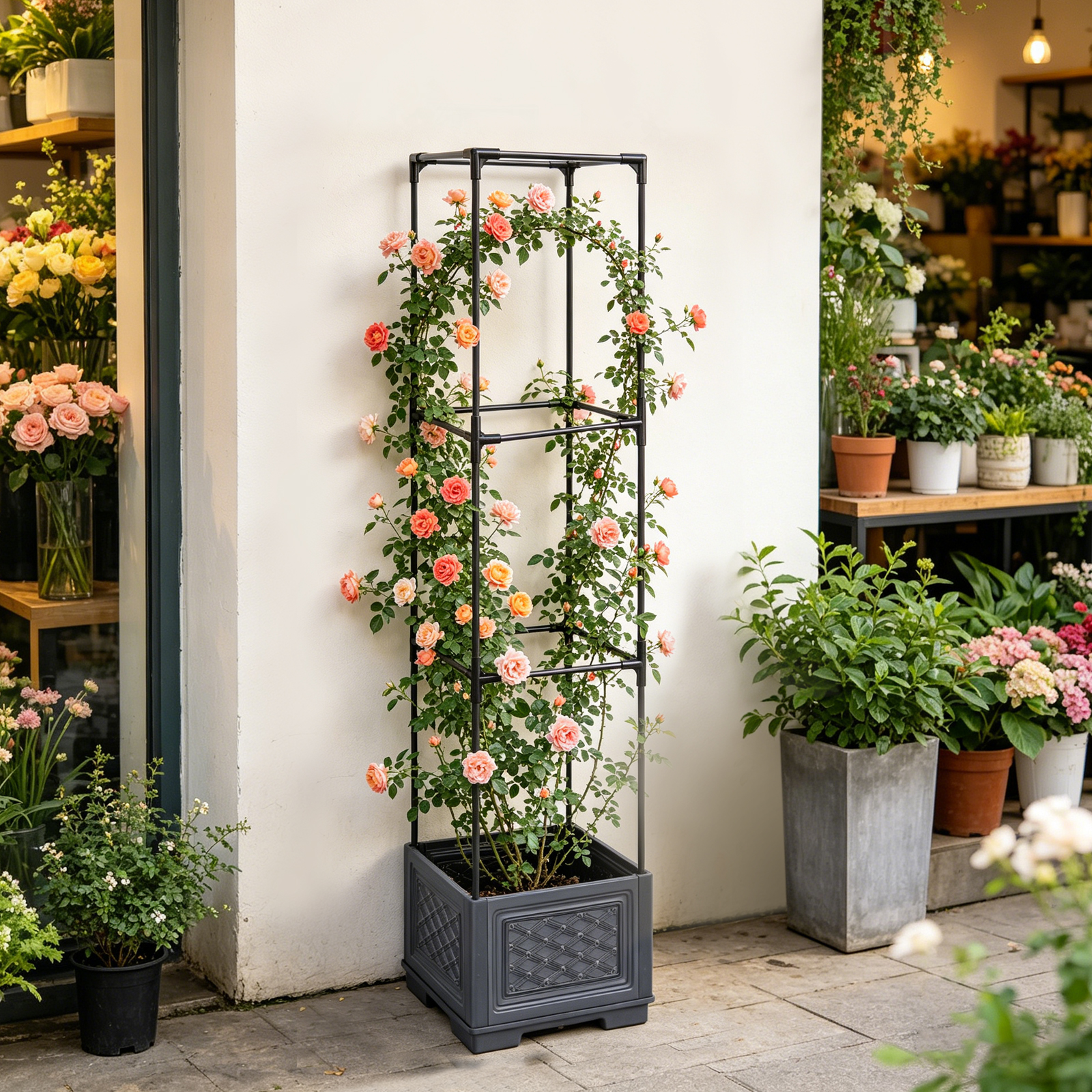 Three-Layer Wheeled Climbing V - Self-Watering Planter ulasan dan harga