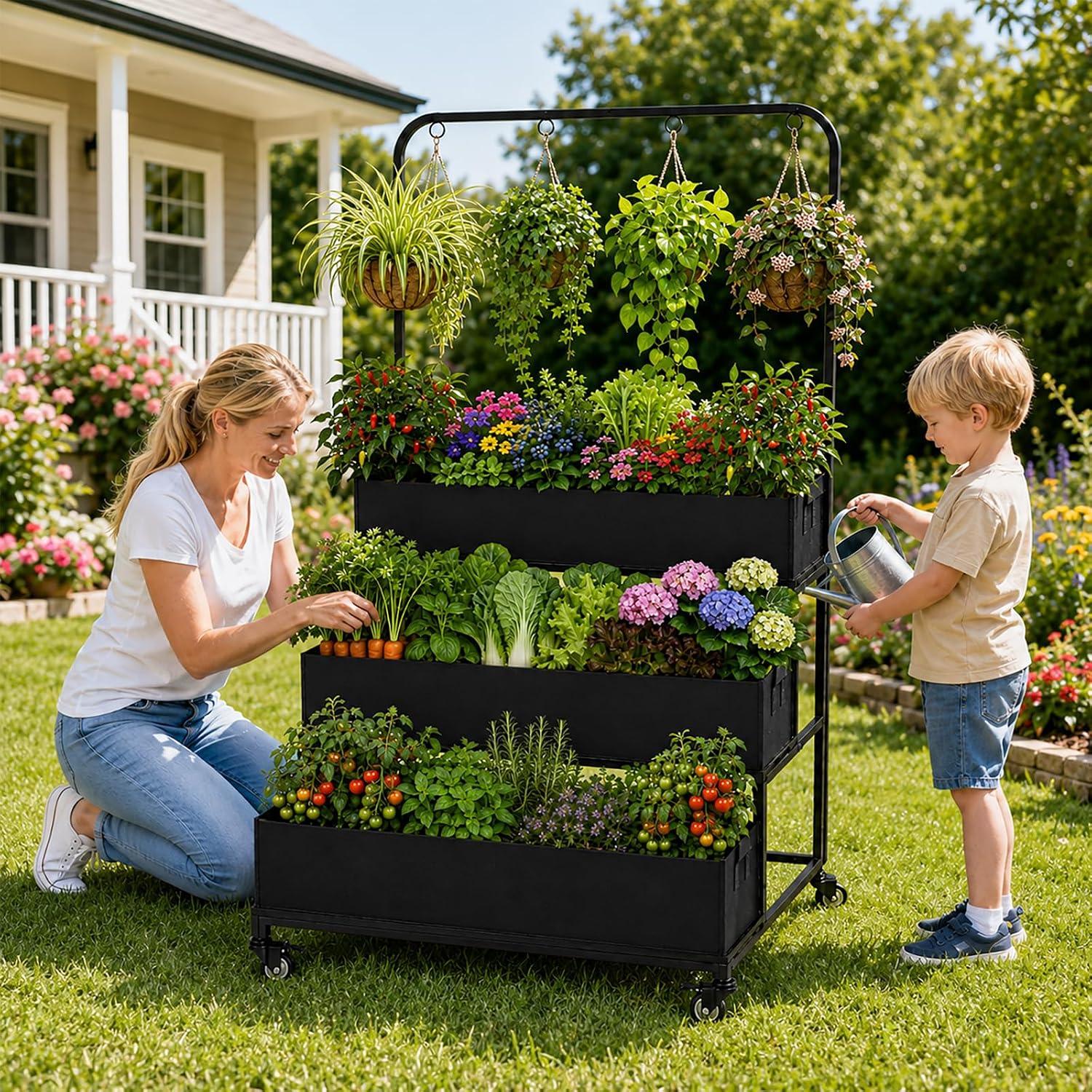 Vertical Garden Bed Mobile Rai - Grow Bags ulasan dan harga