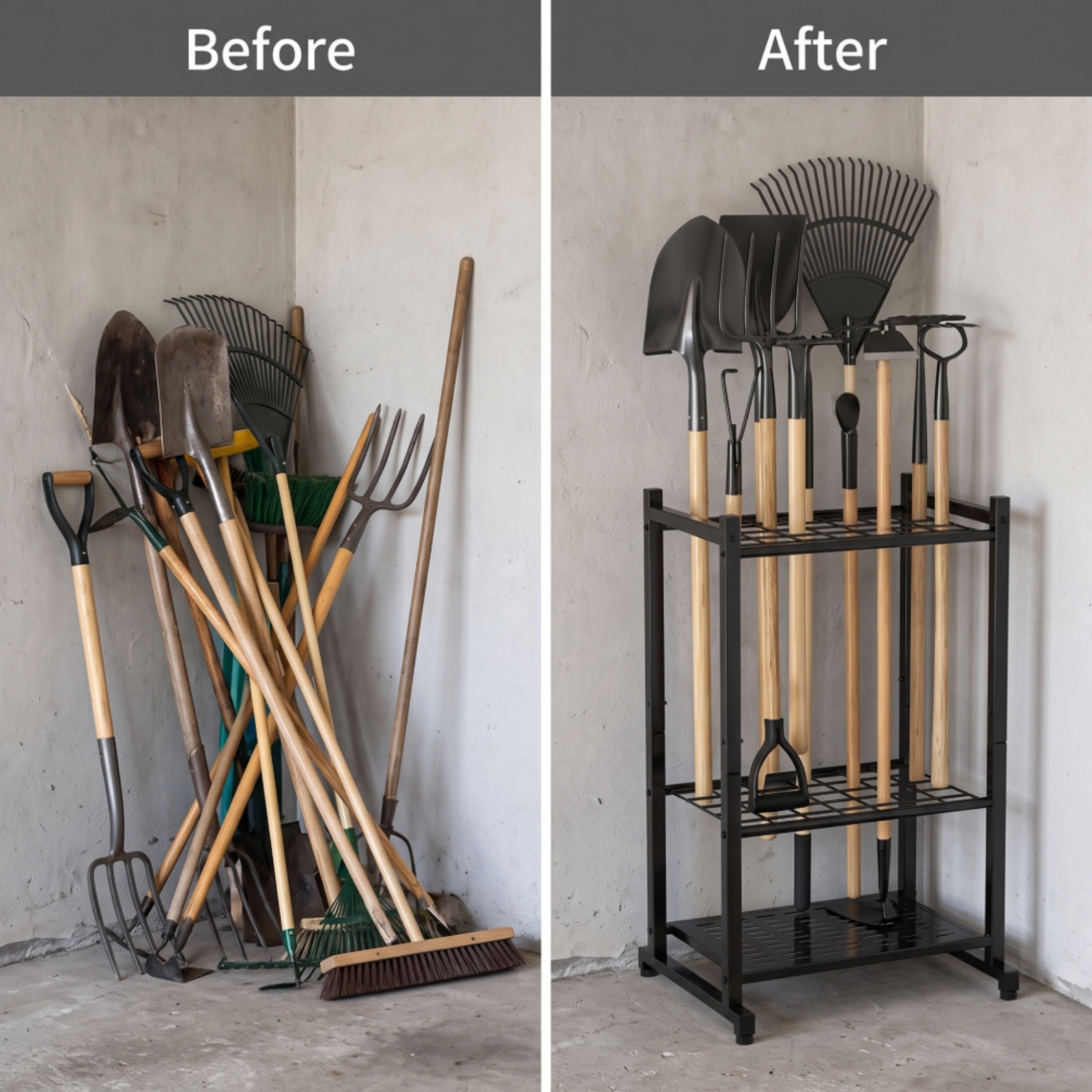 Garden Tool Rack Three-Tier Ga - Gardening Tools Rack ulasan dan harga