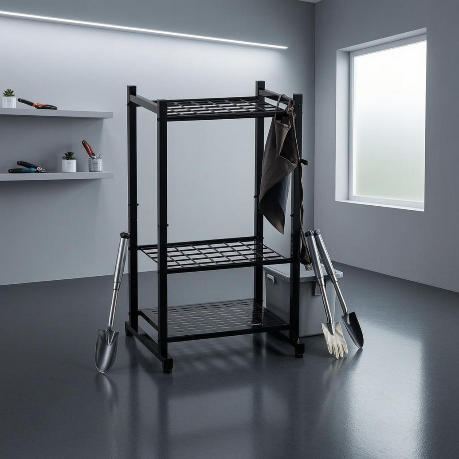 Garden Tool Rack Three Shelf F - Gardening Tools Rack ulasan dan harga
