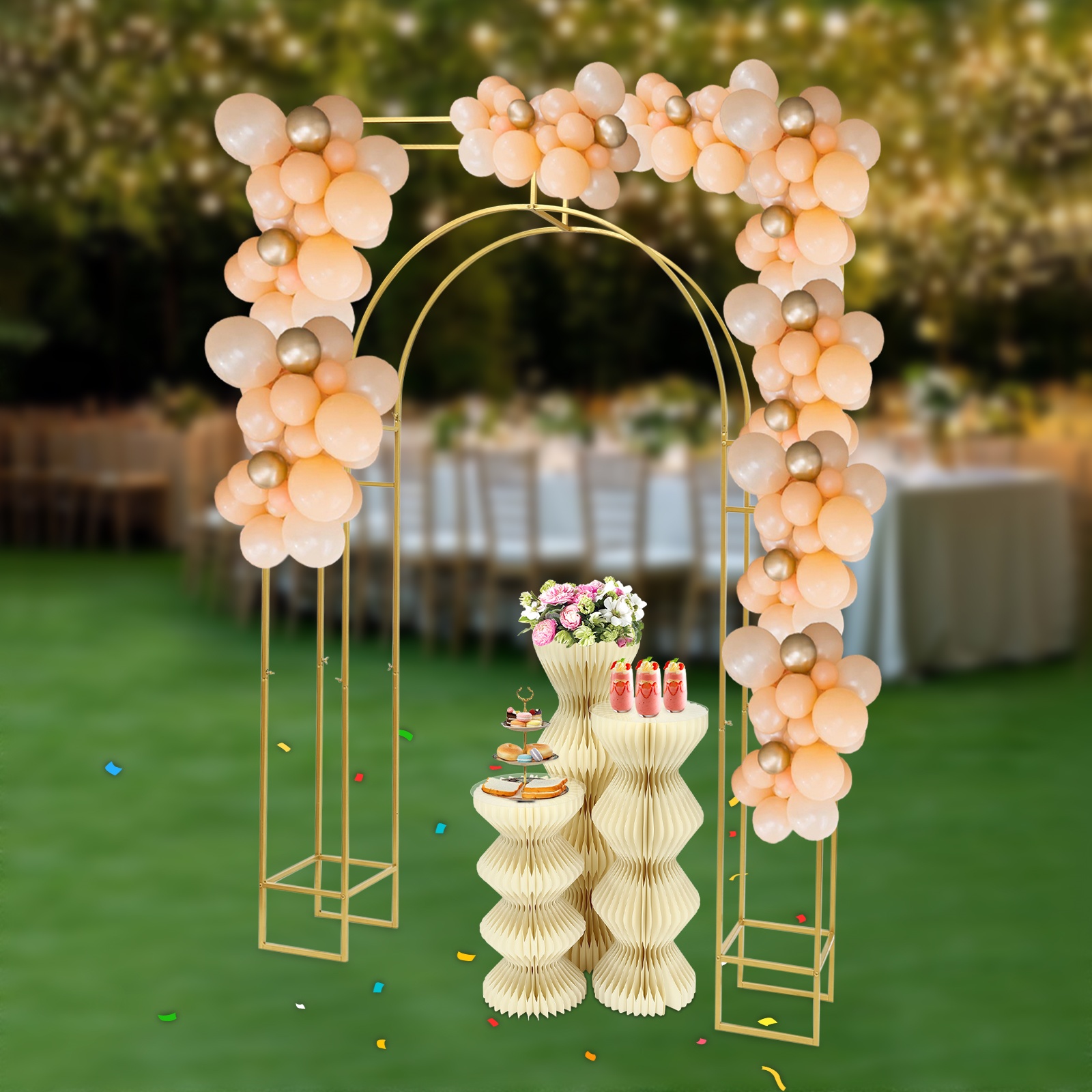 Gold Square Outer Round Inner  - Gardening Tools Photo ulasan dan harga