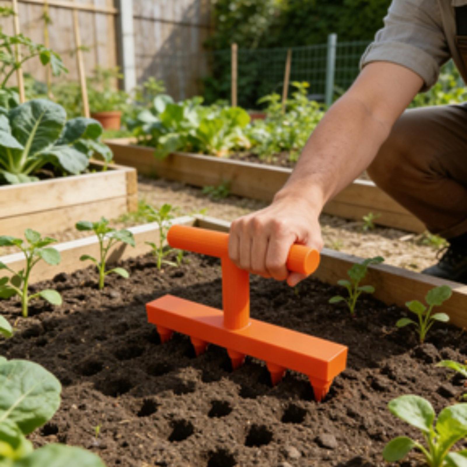 Five-Tooth Seedling Dibbling T - Gardening Tools For Elderly ulasan dan harga