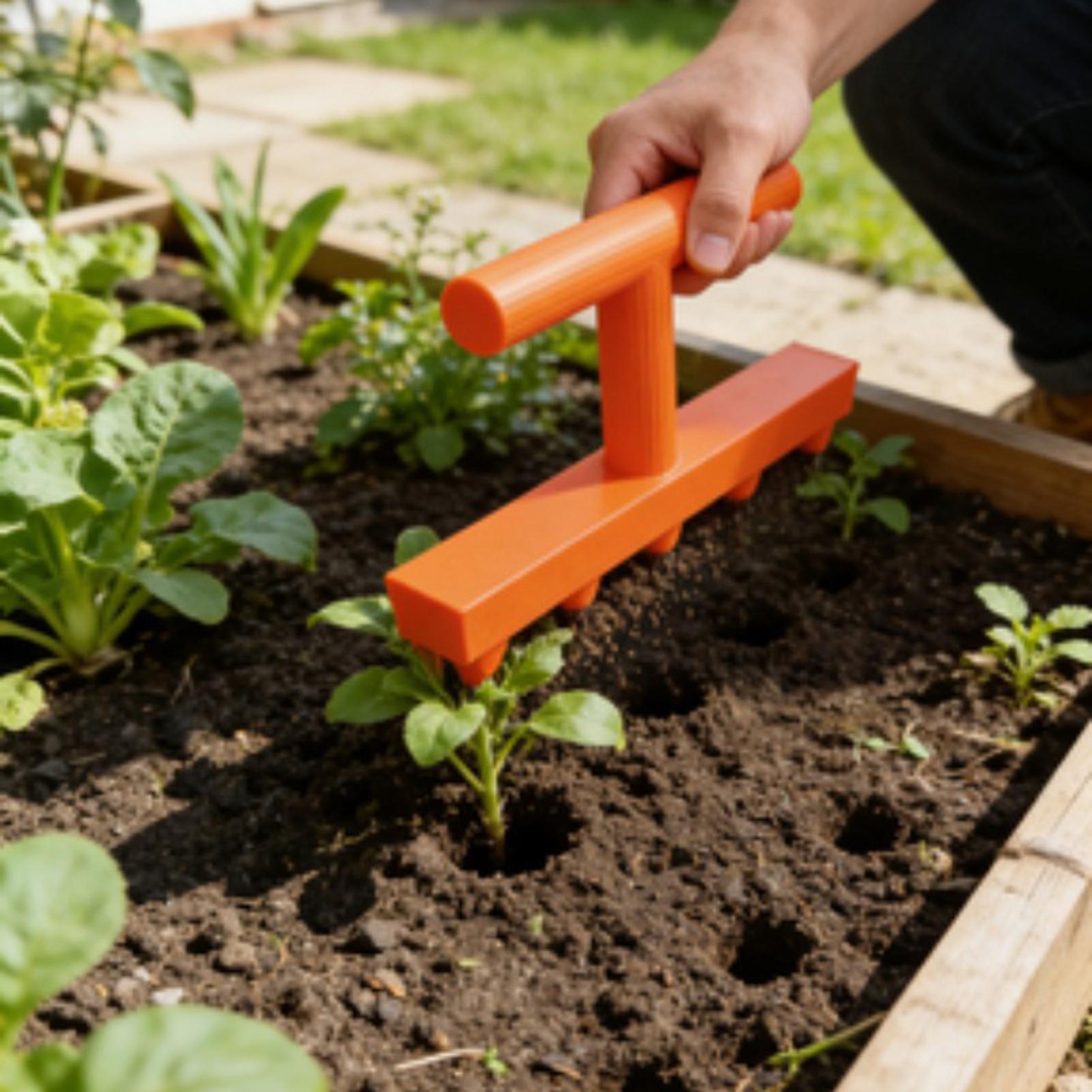 Five-Tooth Seedling Dibbling T - Gardening Tools For Elderly ulasan dan harga