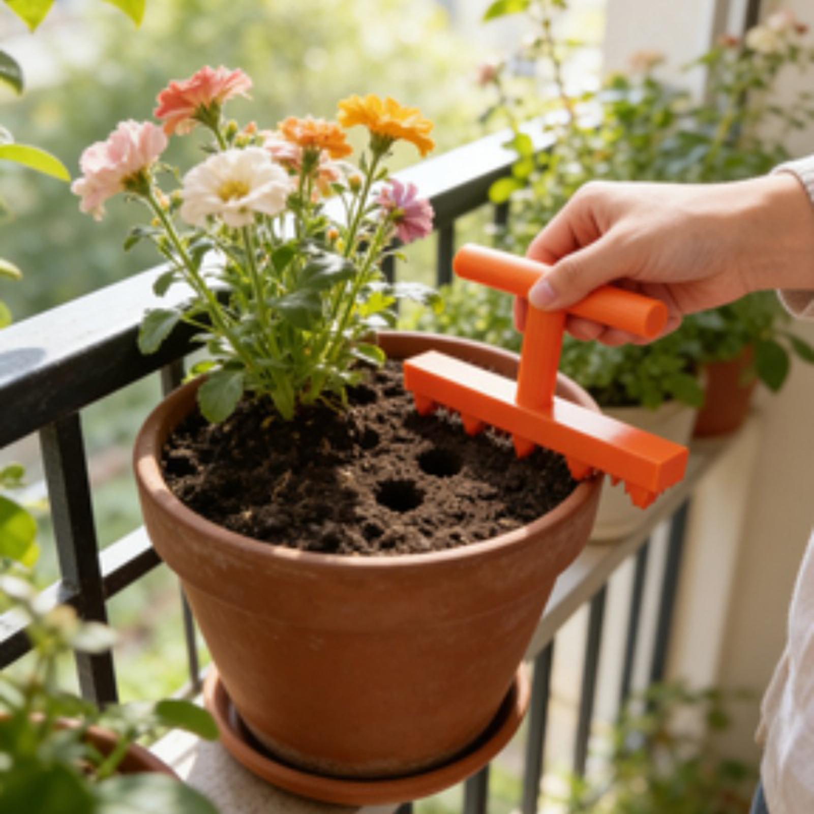 Five-Tooth Seedling Dibbling T - Gardening Tools For Elderly ulasan dan harga