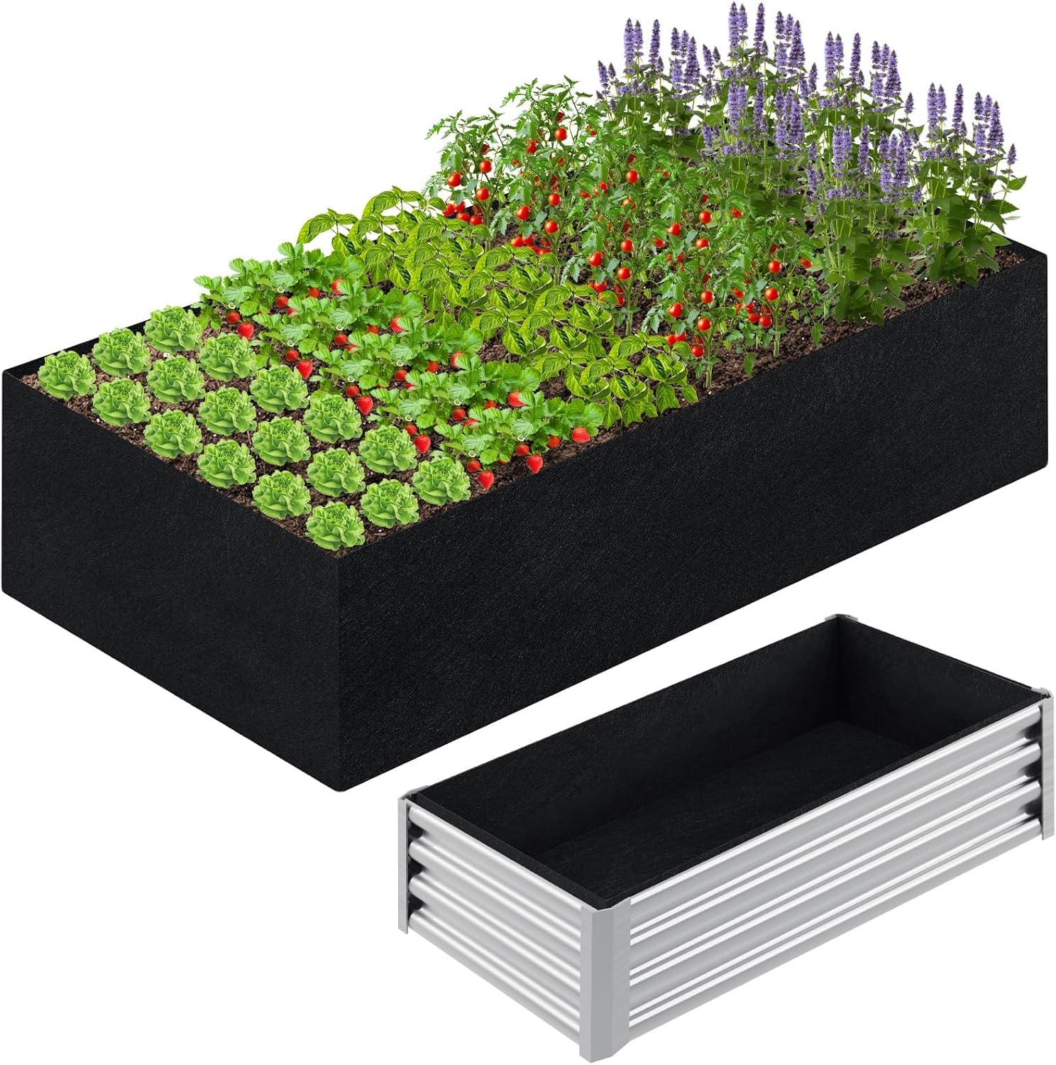 Fabric Raised Garden Bed Liner - Grow Bags ulasan dan harga