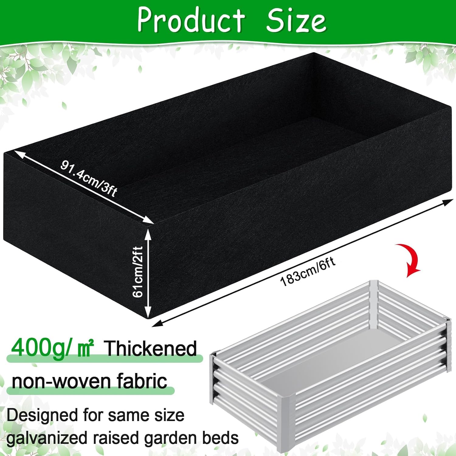 Fabric Raised Garden Bed Liner - Grow Bags ulasan dan harga