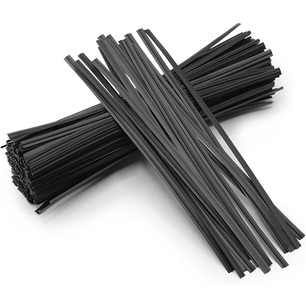 100Pcs BK WH Oblate Iron Wire  - Garden Wire Twist Tie ulasan dan harga