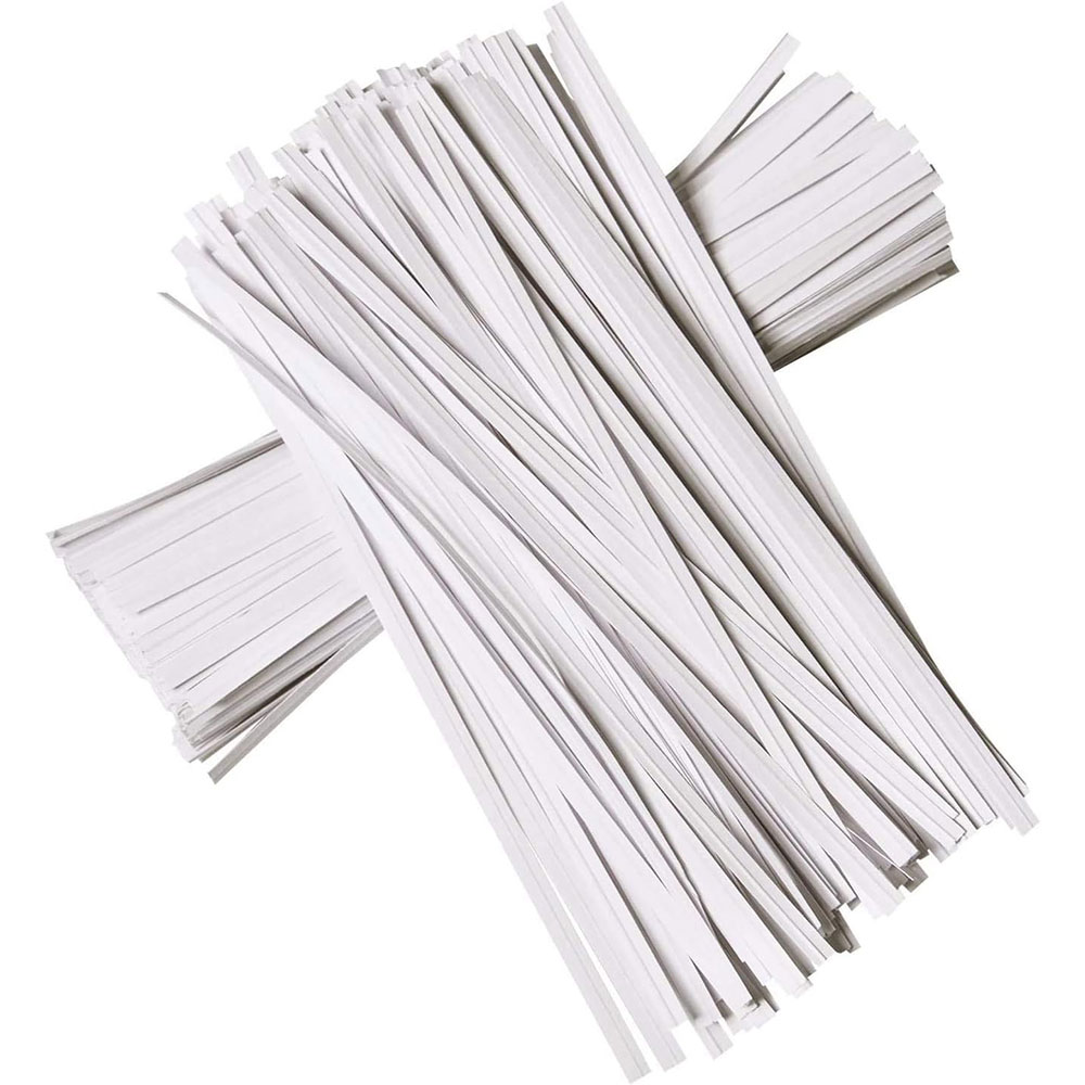 100Pcs BK WH Oblate Iron Wire  - Garden Wire Twist Tie ulasan dan harga