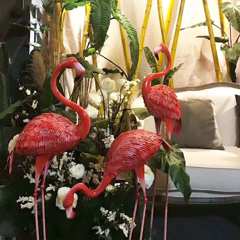 Flamingo Garden Ornament Outdo - Gardening Tools Photo ulasan dan harga