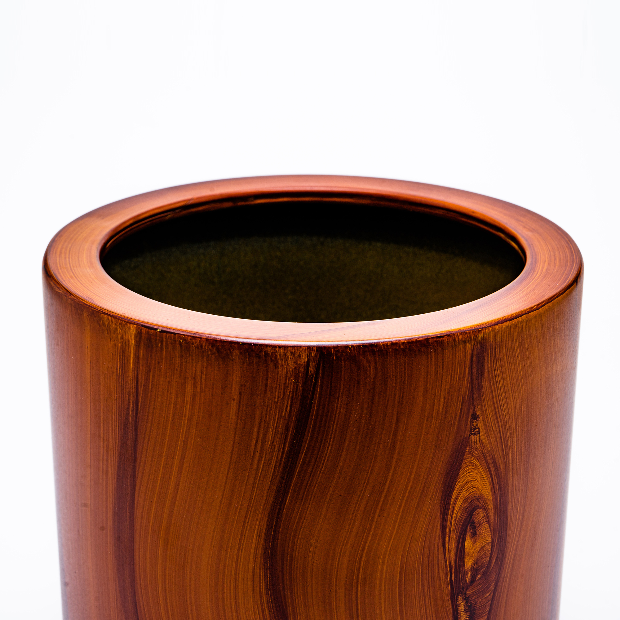 7.8 in. Dark Wood Plastic Self - Self-Watering Planter ulasan dan harga