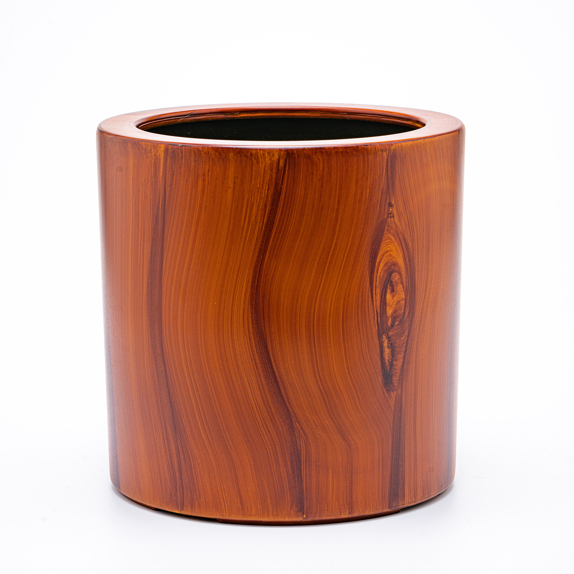 7.8 in. Dark Wood Plastic Self - Self-Watering Planter ulasan dan harga