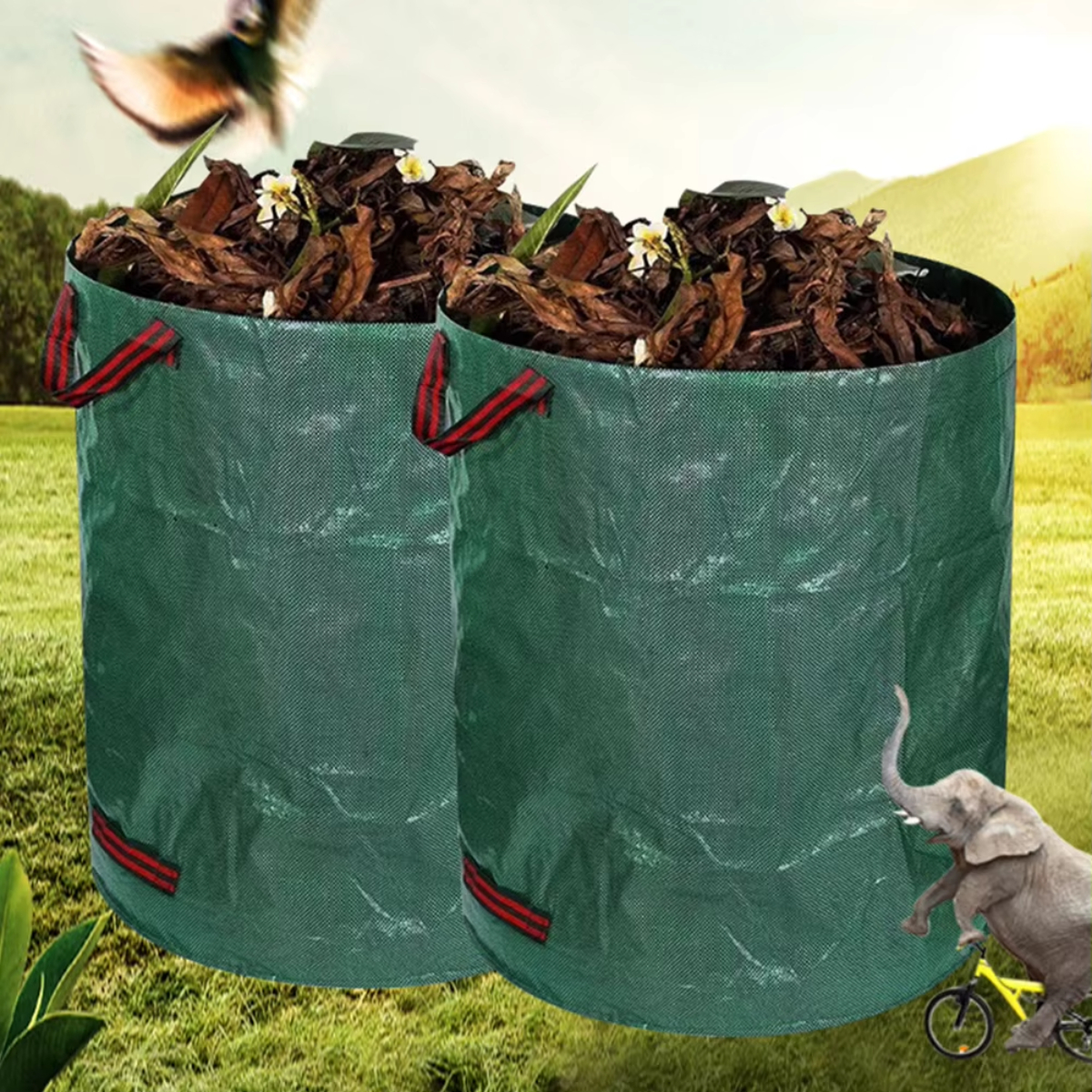 Garden Waste Bag 500L Large Ca - Grow Bags ulasan dan harga