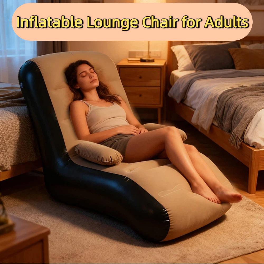 Inflatable Lounger Sofa with S - Grow Bags ulasan dan harga