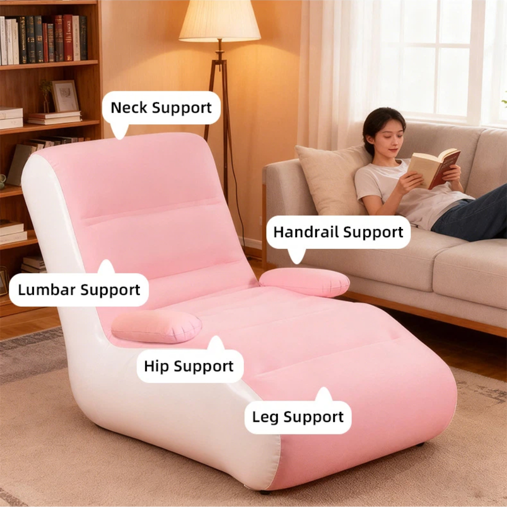 Inflatable Lounger Sofa with S - Grow Bags ulasan dan harga