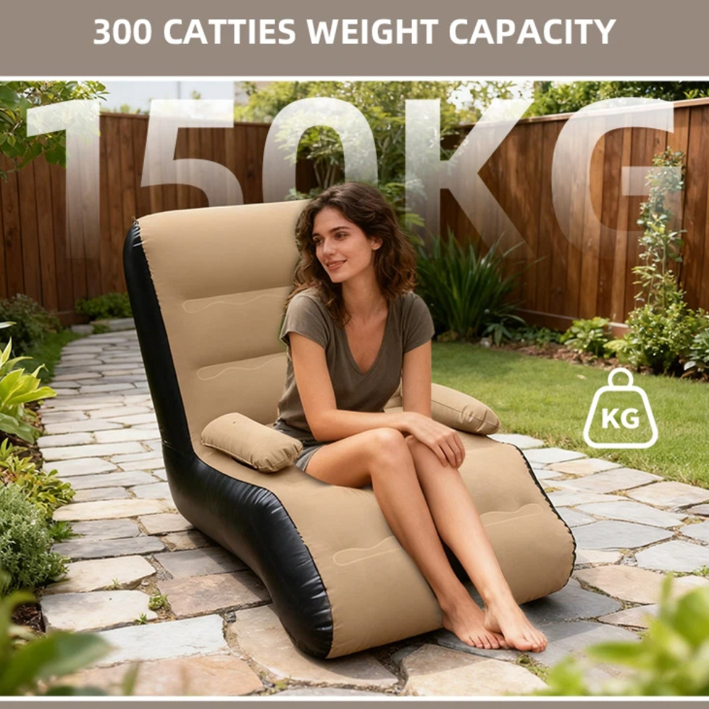 Inflatable Lounger Sofa with S - Grow Bags ulasan dan harga
