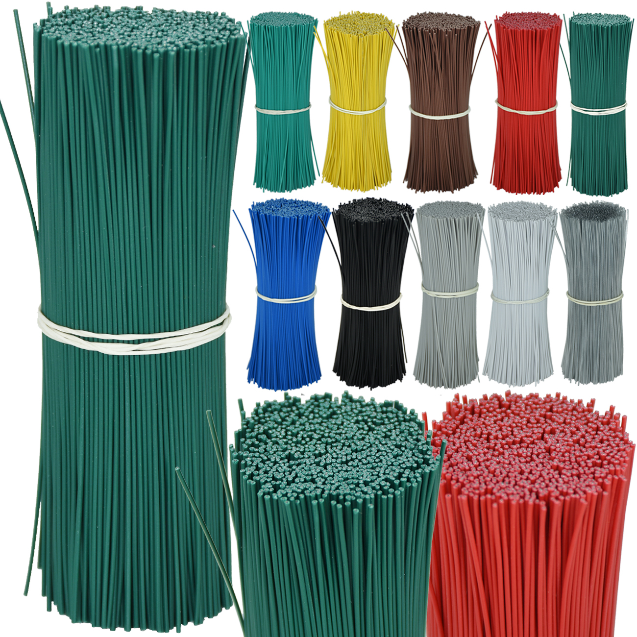 100PCS Gardening ROUND Cable T - Garden Wire Twist Tie ulasan dan harga