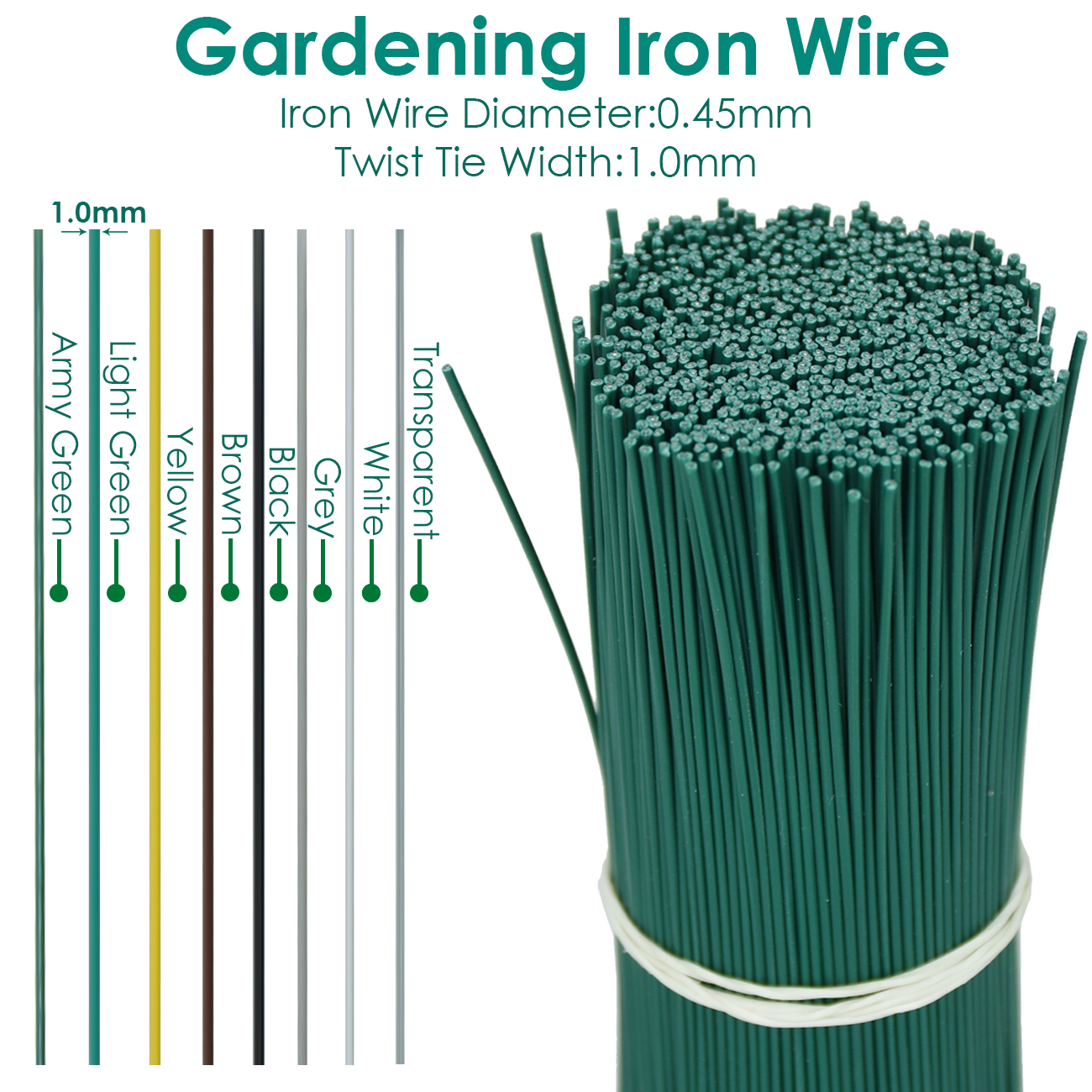 100PCS Gardening ROUND Cable T - Garden Wire Twist Tie ulasan dan harga