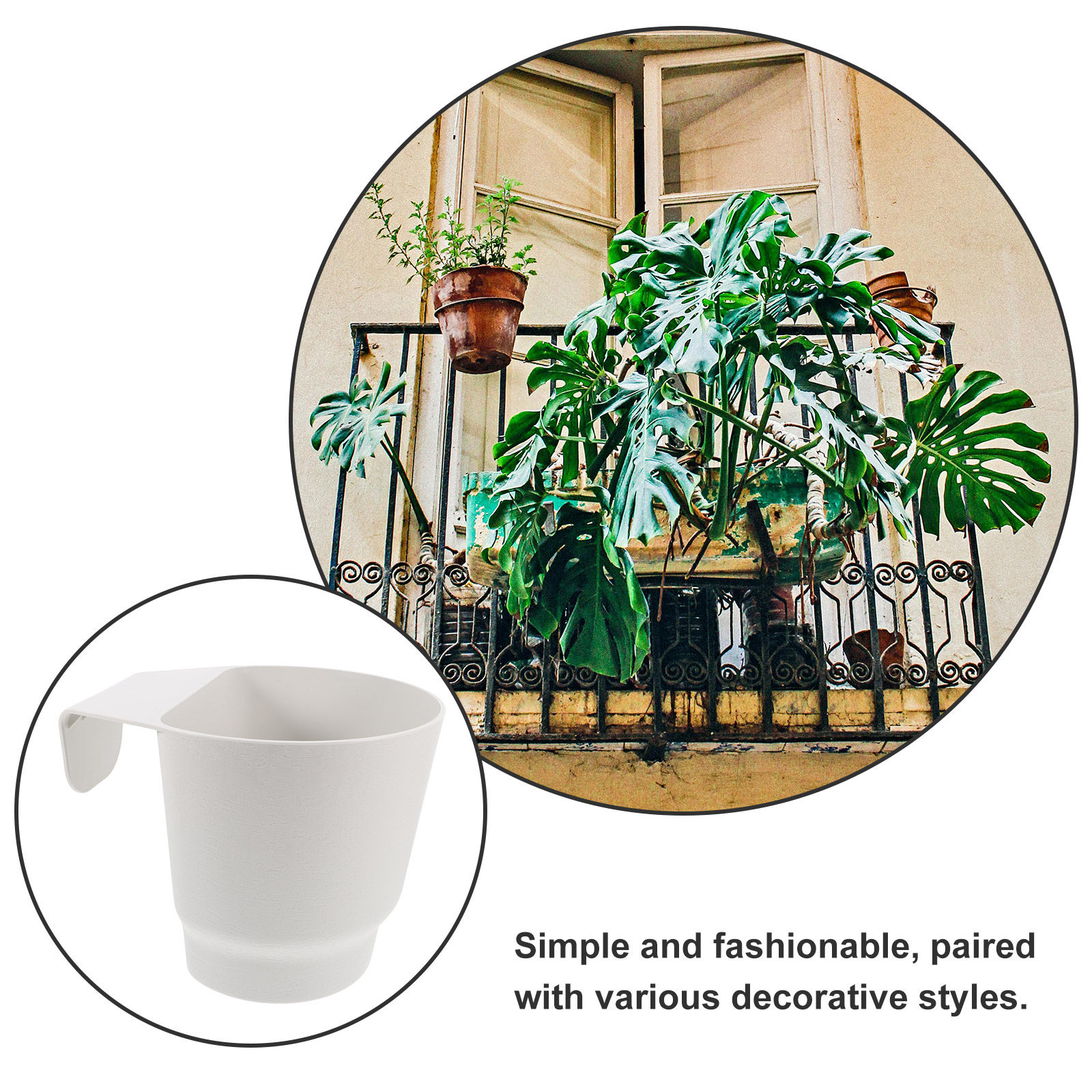Self Watering Plastic Violet P - Self-Watering Planter ulasan dan harga