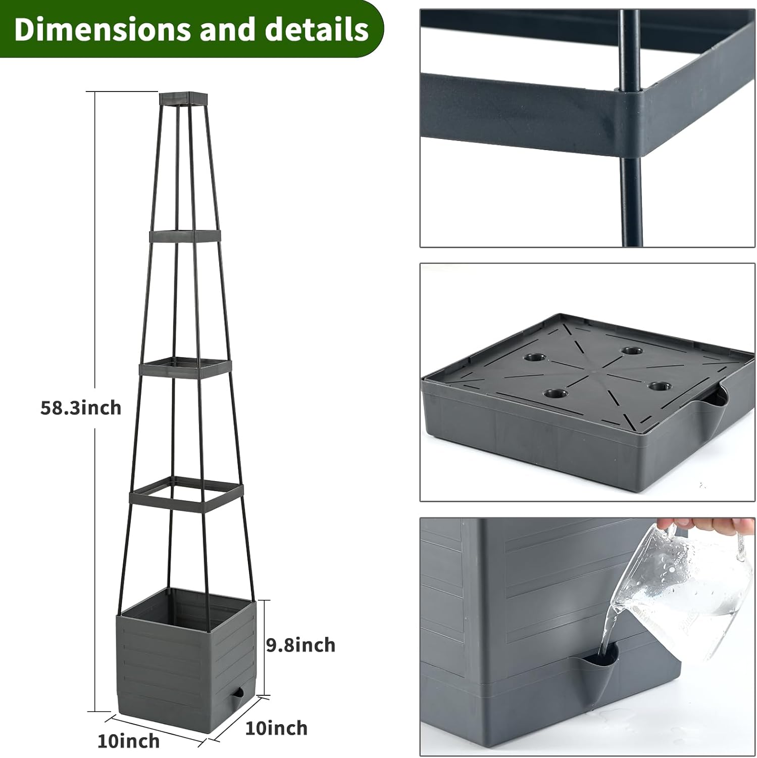 Raised Garden Bed Planter Box  - Self-Watering Planter ulasan dan harga
