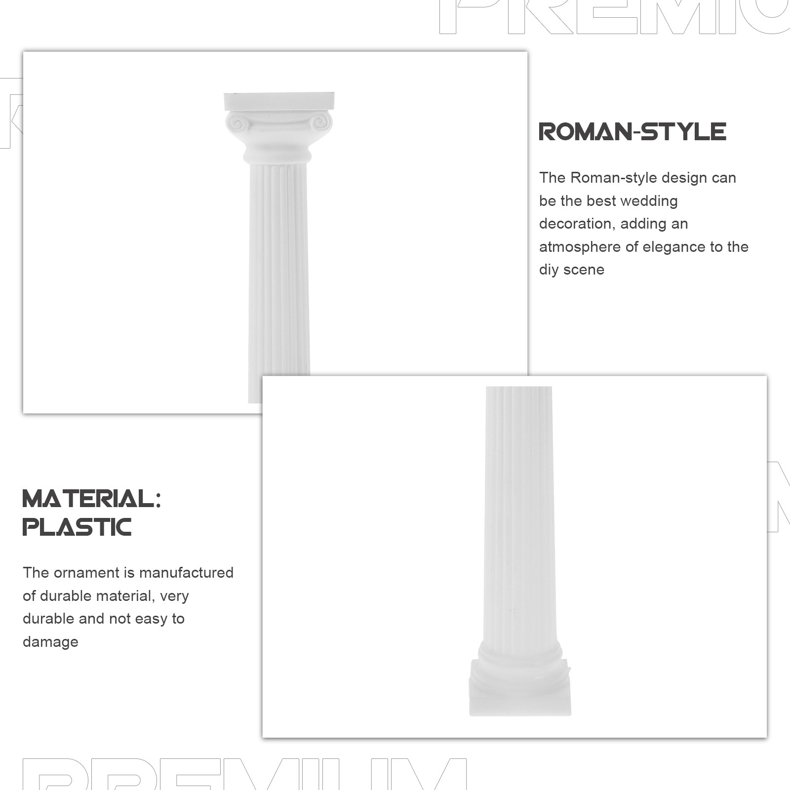 6Pcs Roman Pillar Mini Column  - Gardening Tools Photo ulasan dan harga