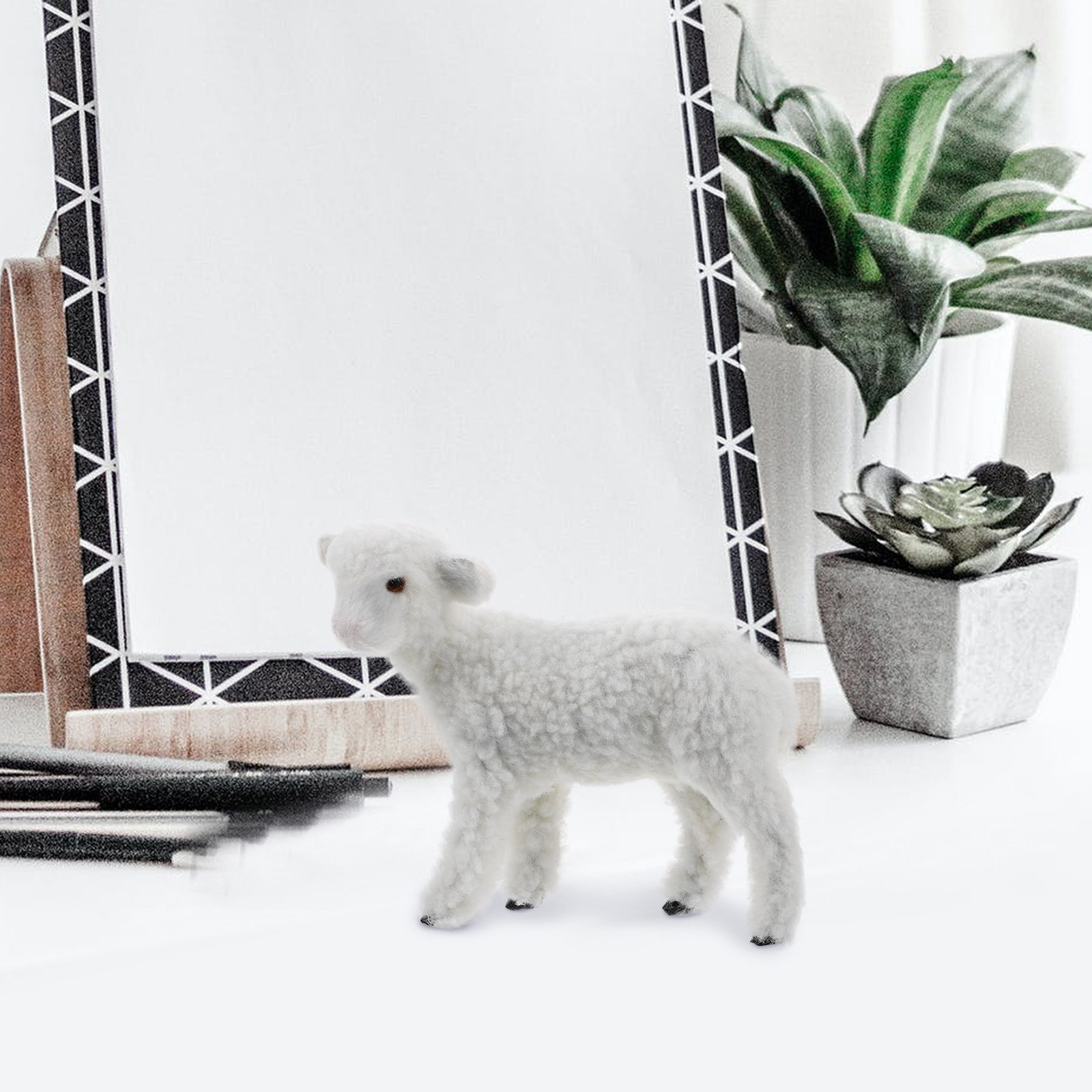 Realistic Sheep Statue Weather - Gardening Tools Photo ulasan dan harga