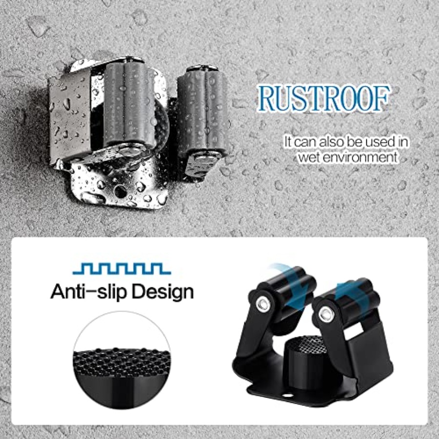 3PCS Broom and Mop Holder, Hea - Gardening Tools Rack ulasan dan harga